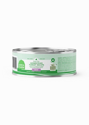 Open Farm Wet Cat Food - Homestead Turkey Recipe 2.8oz Can Single grain free wet cat food,senior cat wet food,cat pt