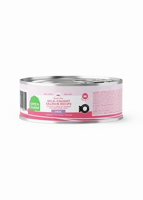 Open Farm Wet Cat Food - Wild-Caught Salmon Recipe 2.8oz Can Single grain free wet cat food,senior cat wet food,cat pt