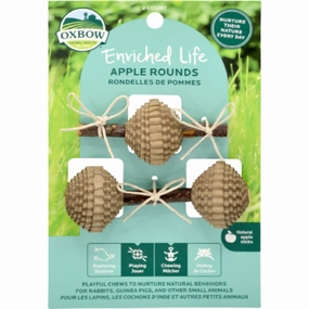 Oxbow Enriched Life Apple Rounds Chew Toy For Small Animals rabbit habitat,small animal tunnel,bunny supplies