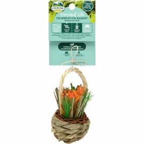 Oxbow Enriched Life Celebration Basket Chew Toy For Small Animals rabbit habitat,small animal tunnel,bunny supplies