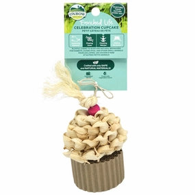 Oxbow Enriched Life Celebration Cupcake Toy For Small Animals rabbit habitat,small animal tunnel,bunny supplies