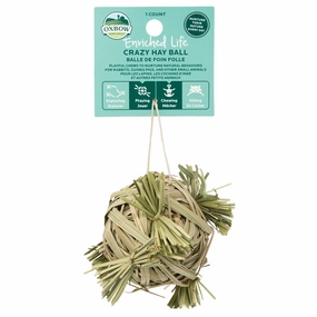 Oxbow Enriched Life Crazy Hay Ball For Small Animals rabbit habitat,small animal tunnel,bunny supplies