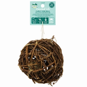 Oxbow Enriched Life Curly Vine Ball For Small Animals rabbit habitat,small animal tunnel,bunny supplies