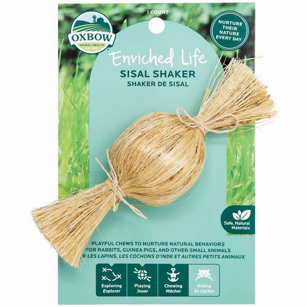 Oxbow Enriched Life Sisal Shaker For Small Animals rabbit habitat,small animal tunnel,bunny supplies