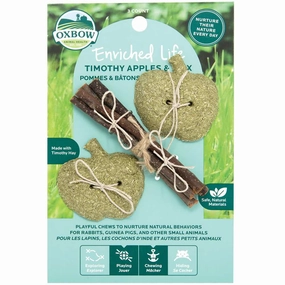 Oxbow Enriched Life Timothy Apple & Stix For Small Animals rabbit habitat,small animal tunnel,bunny supplies