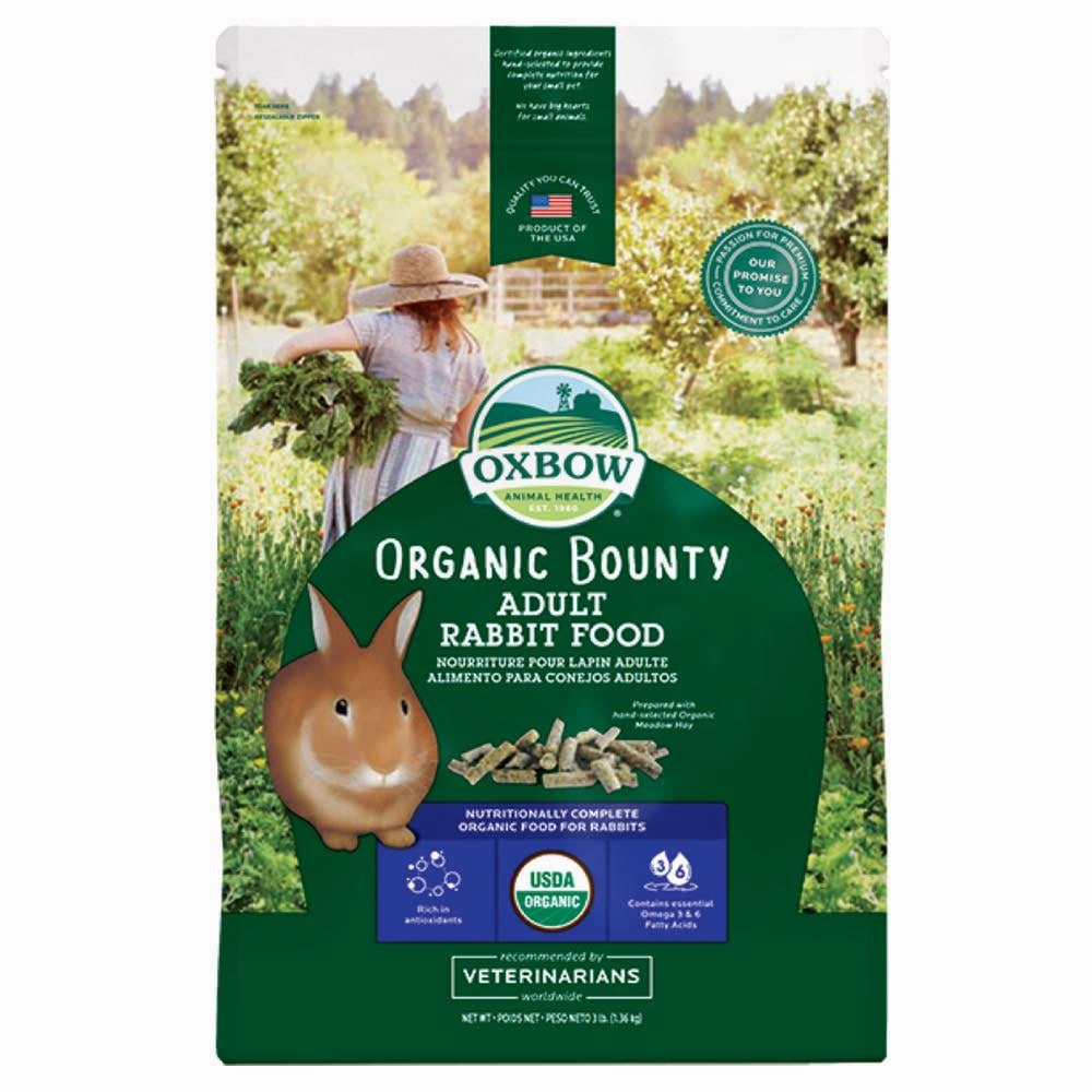 Oxbow Organic Bounty Adult Rabbit Food 3lb parrot cage,small bird perch,exotic pet bird
