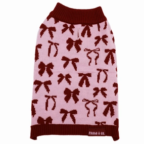 Pablo & Co Velvet Blush Bows Sweater english tack set,horse saddle gear,equestrian supplies