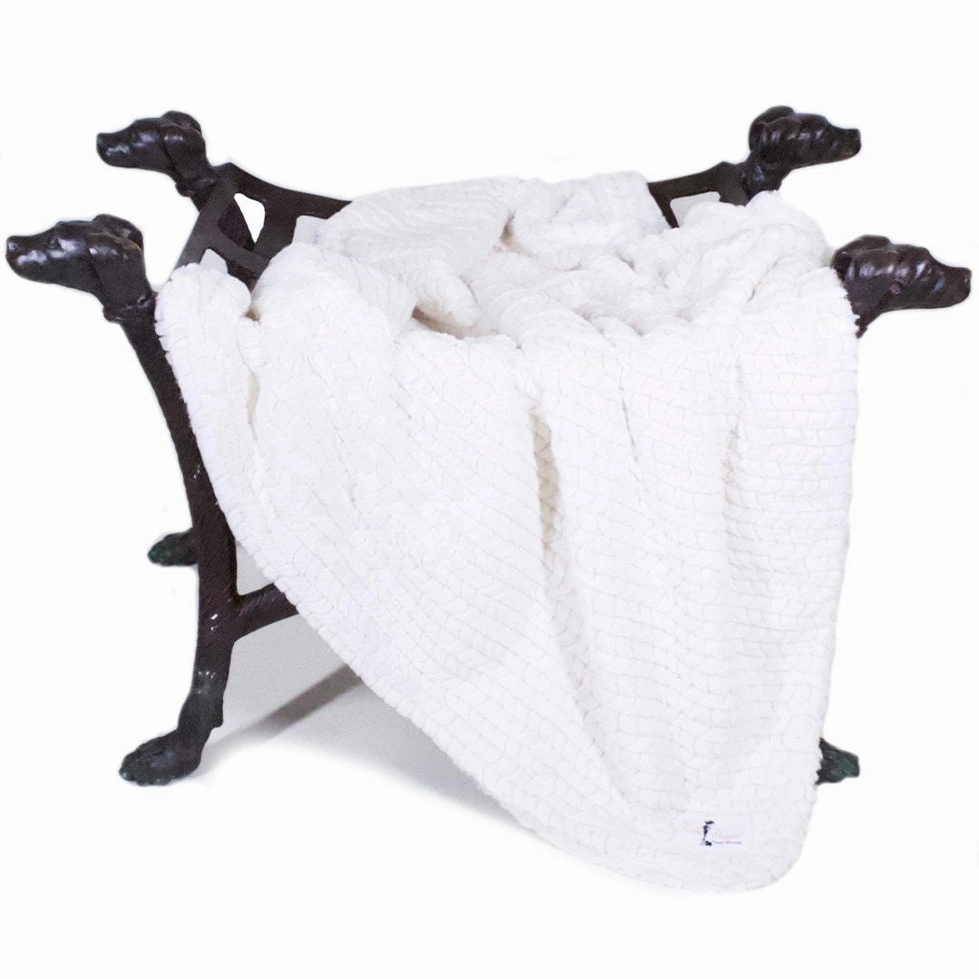 Paris Dog Blanket Ivory fleece dog blanket,soft dog throw,cozy pet blanket