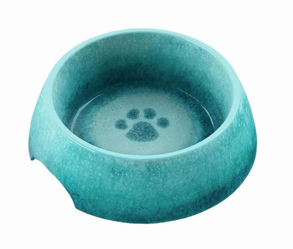 Paw Print Reactive Bowl cat food bowl,cat feeder,elevated cat dish