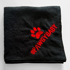 Pawgypets Pet Towel for Dogs and Cats (Black) cat odor eliminator,cat cleaner spray,cat deodorizer