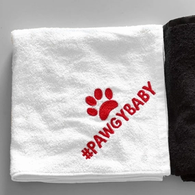 Pawgypets Pet Towel for Dogs and Cats (White) cat odor eliminator,cat cleaner spray,cat deodorizer