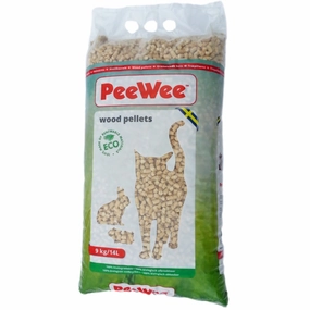 PeeWee Wood Pellets Cat Litter 9kg clumping cat litter,natural cat litter,dust free cat litter