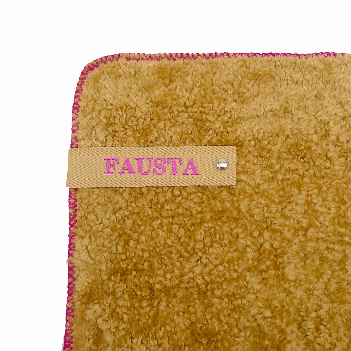 Personalized Fuchsia Stitch Dog Blanket fleece dog blanket,soft dog throw,cozy pet blanket