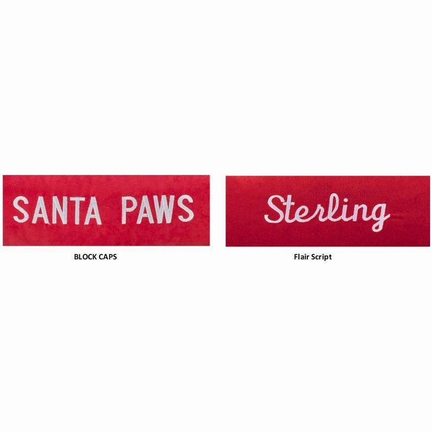 Personalized Holiday Crimson Dog Blanket Crimson