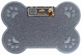 Pet Bowl Dining Mat Gray Bone cat food bowl,cat feeder,elevated cat dish