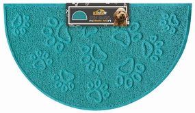 Pet Bowl Dining Mat Green Semicircle cat food bowl,cat feeder,elevated cat dish