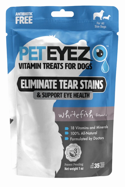 Pet Eyez Vitamin Treats for Dogs Freeze Dried Whitefish 1oz Bag stainless steel bowl,metal pet feeder,steel water dish