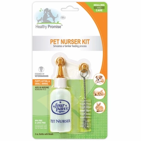 Pet Nursing Kit, Bottle and Brush, 2 oz cat food bowl,cat feeder,elevated cat dish