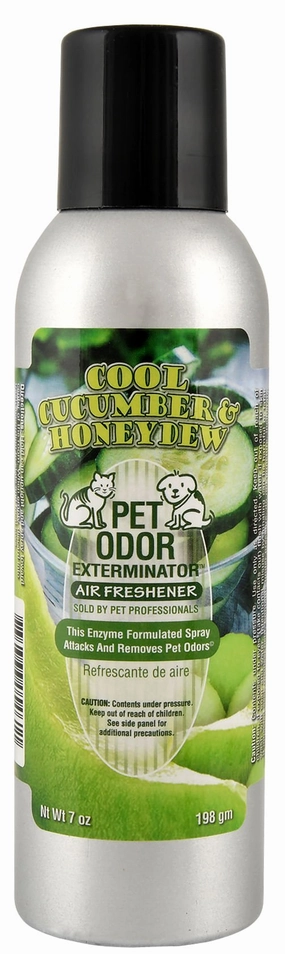 Pet Odor Exterminator Air Freshener Spray, Cool Cucumber & Honeydew Melon, 7 oz cat odor control,cat litter deodorizer,cat cleaning wipes