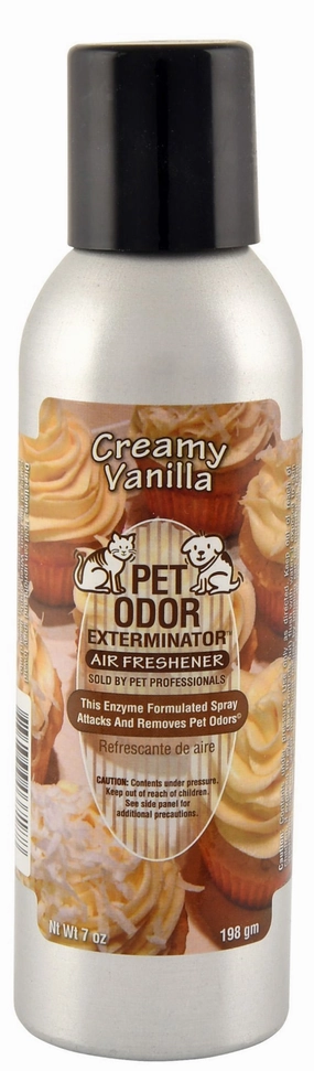 Pet Odor Exterminator Air Freshener Spray, Creamy Vanilla, 7 oz cat odor control,cat litter deodorizer,cat cleaning wipes