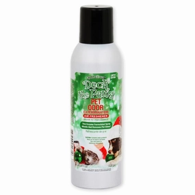 Pet Odor Exterminator Air Freshener Spray, Deck the Paws, 7 oz cat odor control,cat litter deodorizer,cat cleaning wipes