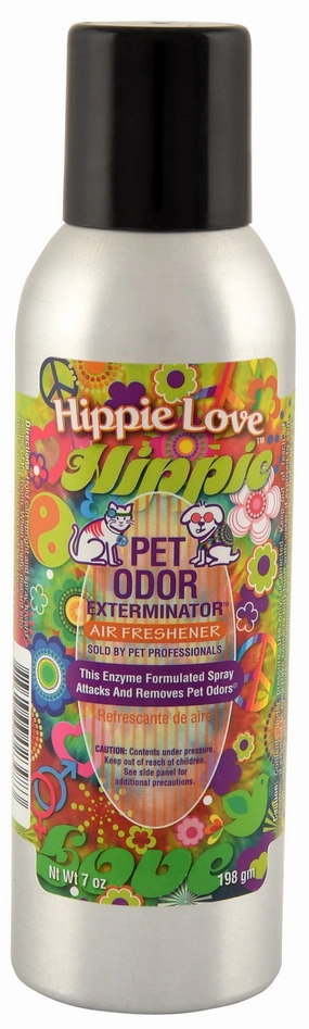 Pet Odor Exterminator Air Freshener Spray, Hippie Love, 7 oz cat odor control,cat litter deodorizer,cat cleaning wipes