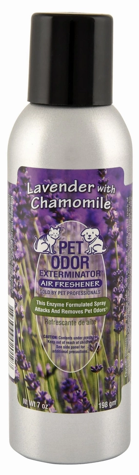 Pet Odor Exterminator Air Freshener Spray, Lavender with Chamomile, 7 oz cat odor control,cat litter deodorizer,cat cleaning wipes