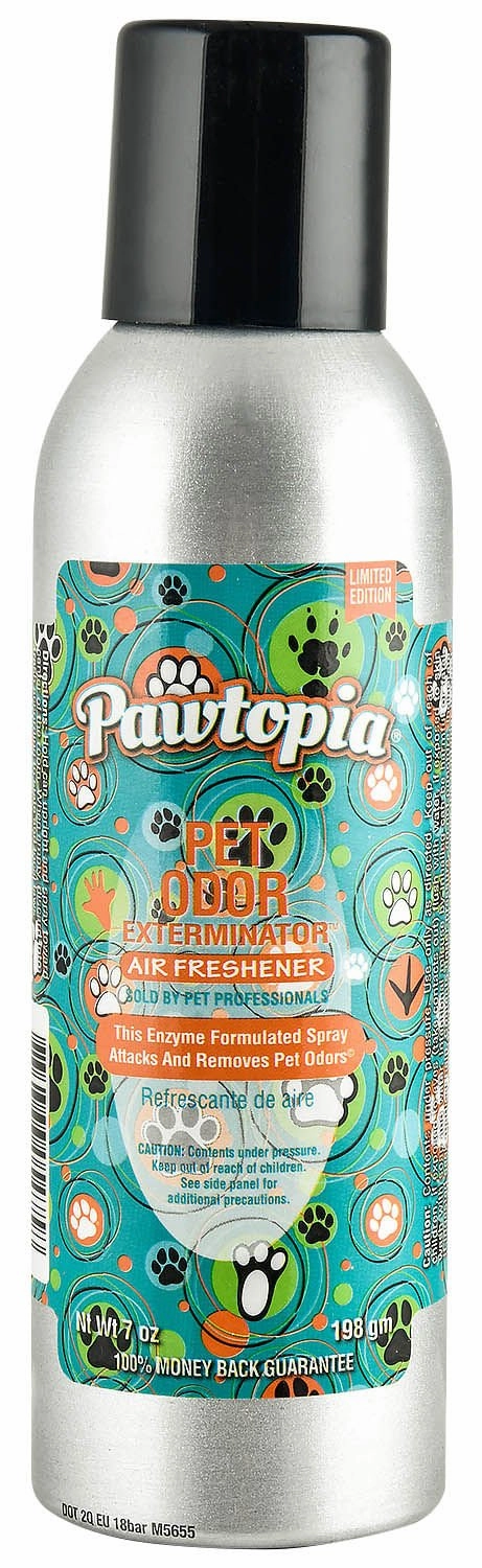Pet Odor Exterminator Air Freshener Spray, Pawtopia, 7 oz cat odor control,cat litter deodorizer,cat cleaning wipes