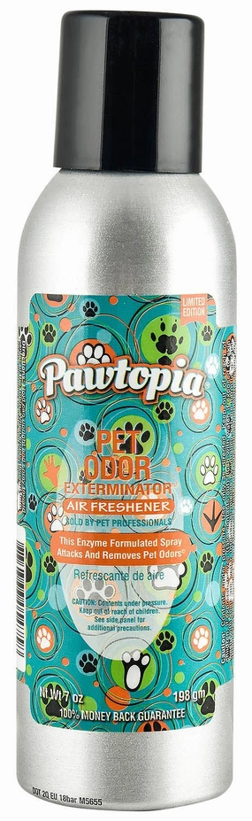 Pet Odor Exterminator Air Freshener Spray, Pawtopia, 7 oz cat odor control,cat litter deodorizer,cat cleaning wipes