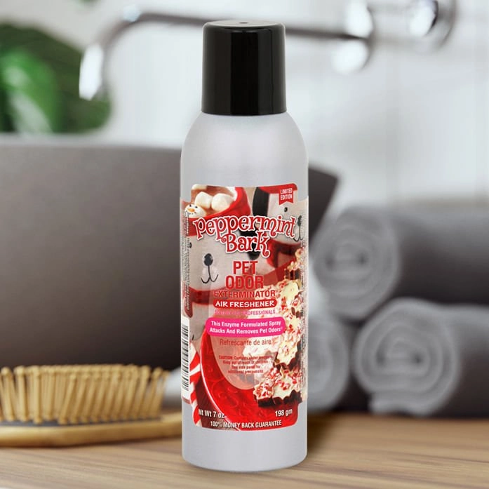 Pet Odor Exterminator Air Freshener Spray, Peppermint Bark, 7 oz
