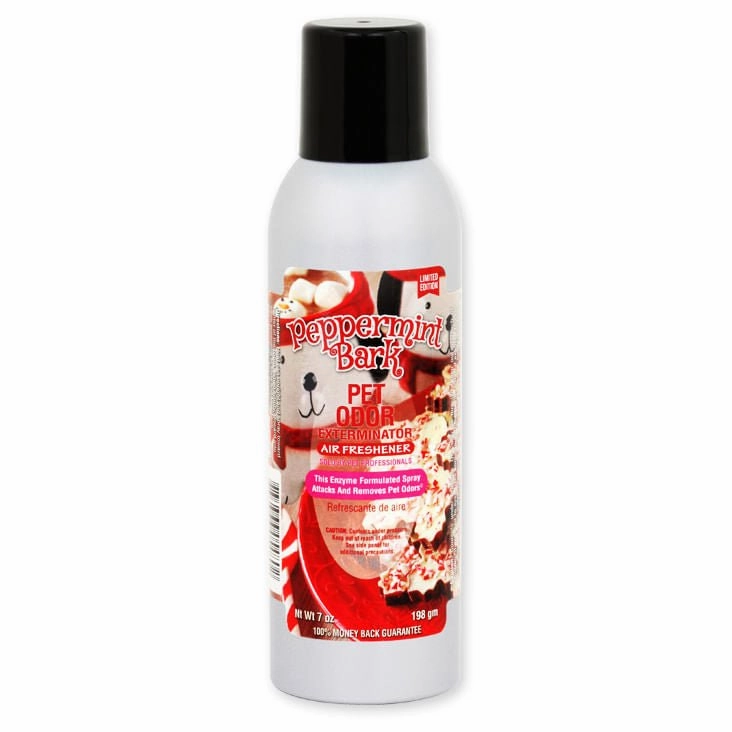 Pet Odor Exterminator Air Freshener Spray, Peppermint Bark, 7 oz cat odor control,cat litter deodorizer,cat cleaning wipes