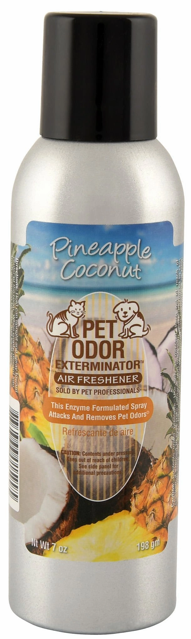 Pet Odor Exterminator Air Freshener Spray, Pineapple Coconut, 7 oz cat odor control,cat litter deodorizer,cat cleaning wipes