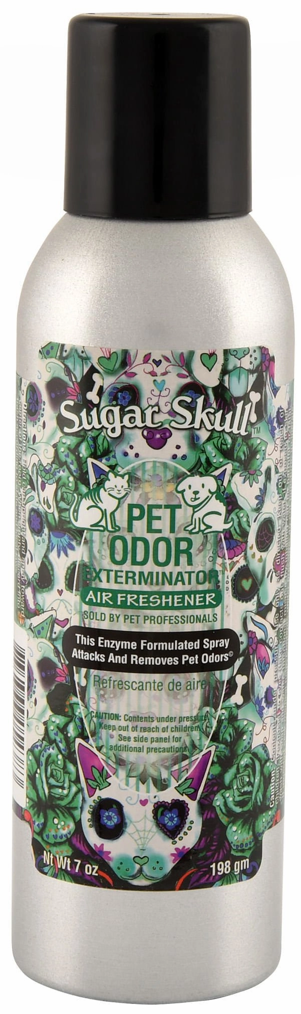 Pet Odor Exterminator Air Freshener Spray, Sugar Skull, 7 oz cat odor control,cat litter deodorizer,cat cleaning wipes