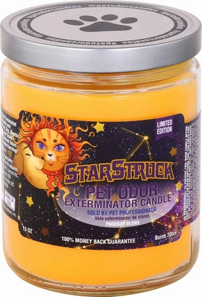 Pet Odor Exterminator Candle, StarStruck, 13 oz cat odor control,cat litter deodorizer,cat cleaning wipes