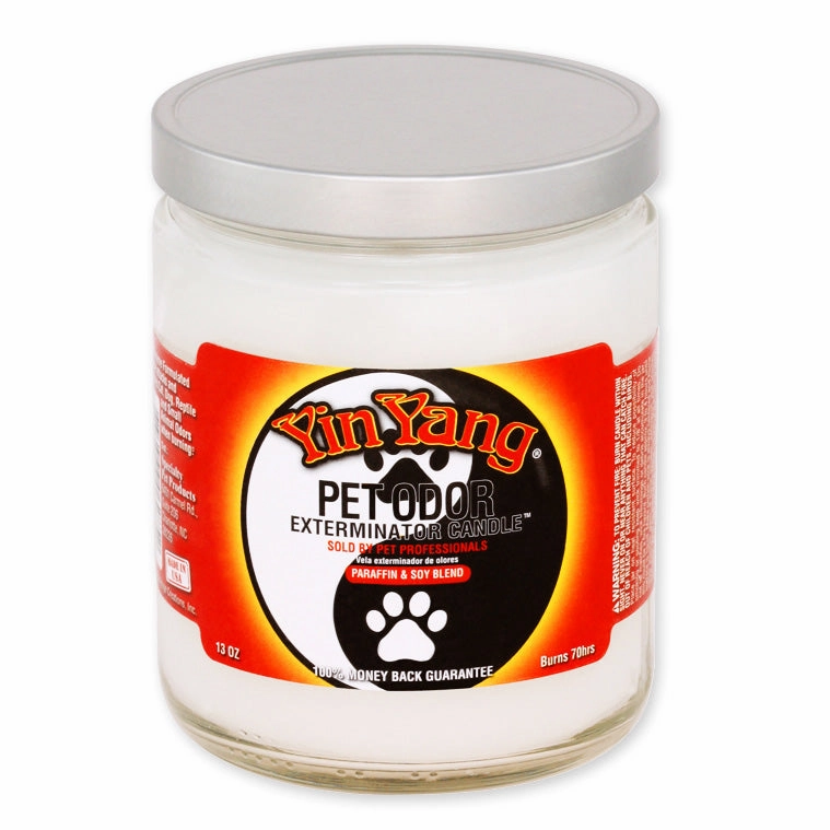Pet Odor Exterminator Candle, Yin Yang, 13 oz cat odor control,cat litter deodorizer,cat cleaning wipes