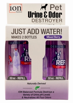 Pet Urine & Odor Destroyer Refill, Mixed Berry, 2-pk cat odor control,cat litter deodorizer,cat cleaning wipes