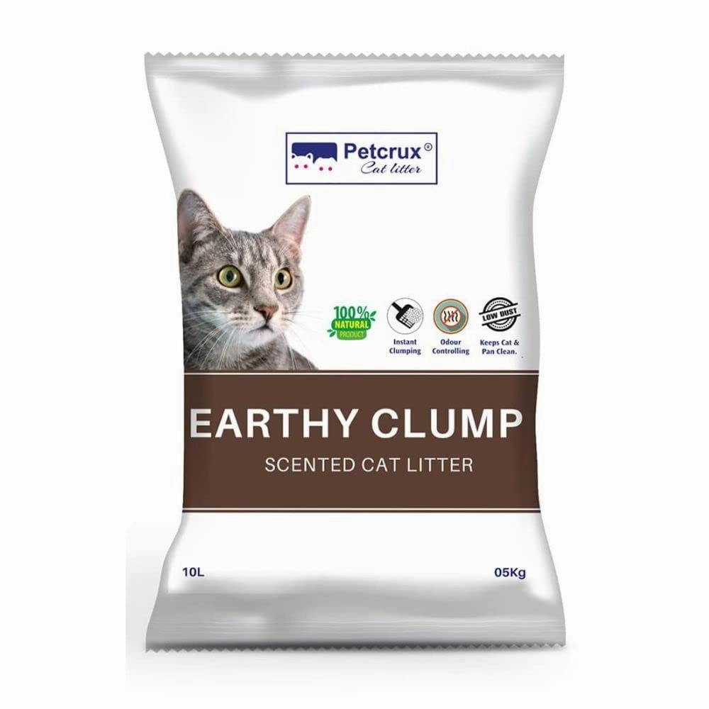 Petcrux Earthy Clump Scented Cat Litter cat waste,cat garbage bin,cat waste disposal