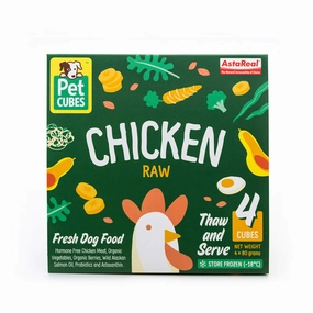 PetCubes Raw Chicken Grain-Free Frozen Dog Food 2.25kg raw pet food,frozen meat dog,raw feeding dog