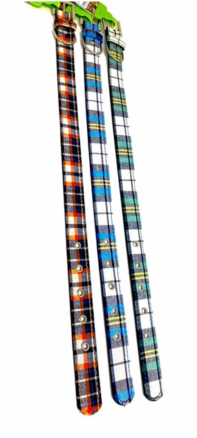 Pets That Play Checkered Dog Collar dog harness and leash,reflective dog collar,pet walking gear