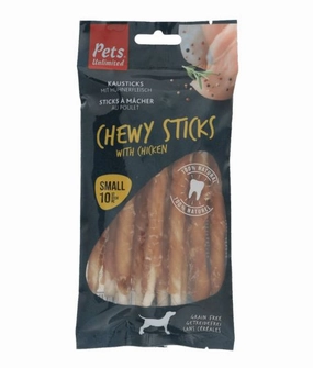 Pets Unlimited Chewy Sticks with Chicken 100g meat dog treat,healthy dog snack,jerky for dogs