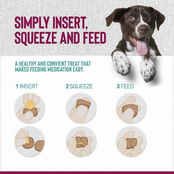 Pill Buddy Naturals Pill Hiding Treat for Dogs; Peanut Butter & Honey Recipe
