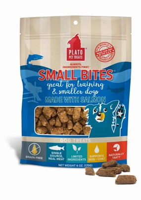 Plato Small Bites Salmon Dog Treats 6oz Bag barn supply,horse stable organizer,poultry waterer
