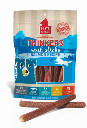Plato Thinkers Sticks Salmon 10oz Bag barn supply,horse stable organizer,poultry waterer