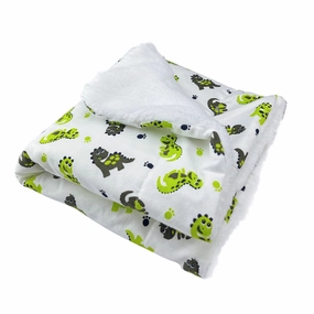 Playful Dinosaur Flannel Dog Blanket fleece dog blanket,soft dog throw,cozy pet blanket