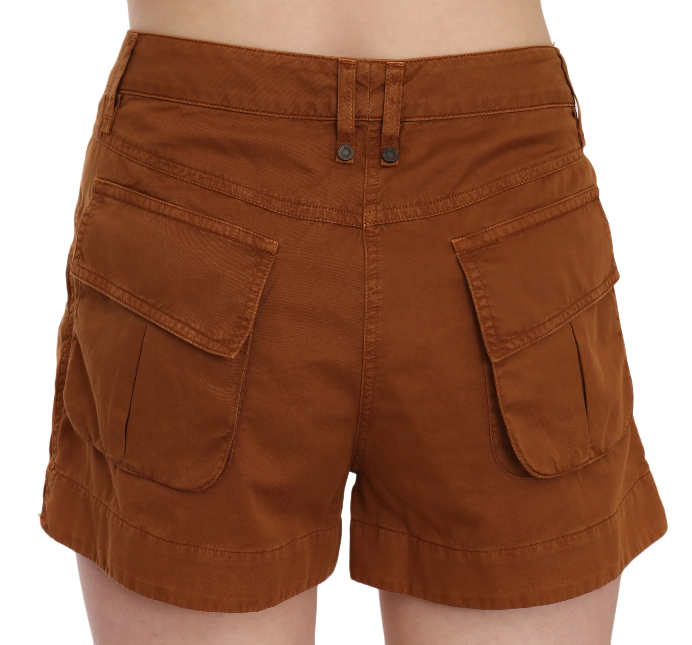 PLEIN SUD  Mid Waist Cotton blue Mini Women's Shorts