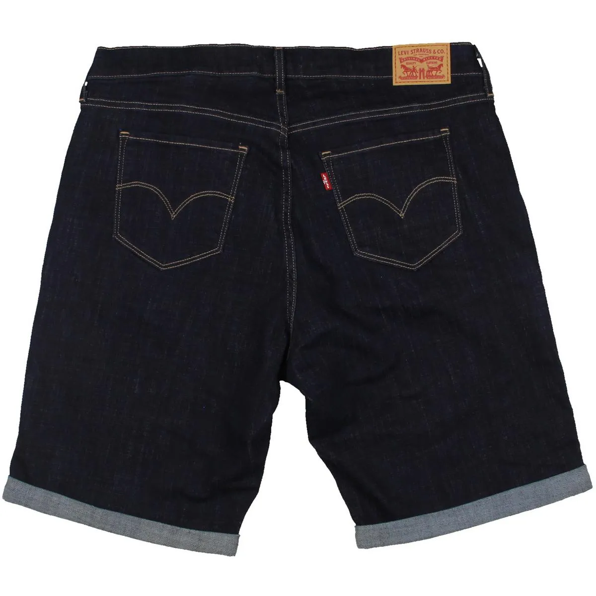 Plus Womens Mid Rise Slim Bermuda Shorts