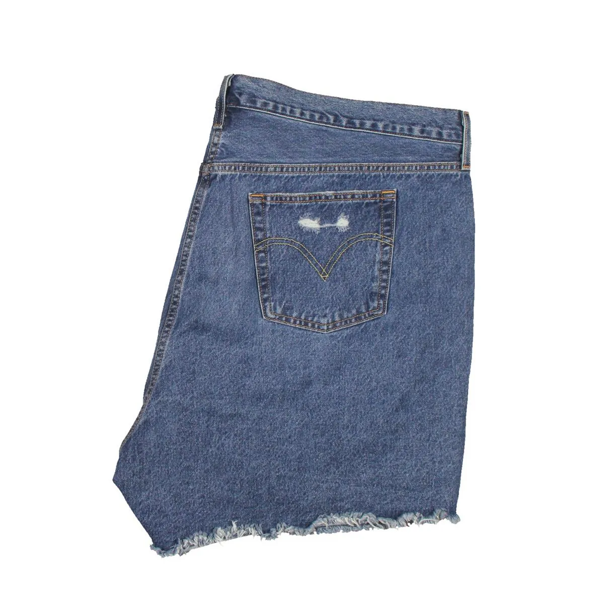 Plus Womens Mini Frayed Hem Denim Shorts