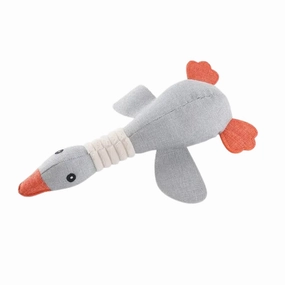Plush Duck With Squeaker -33cm - Grey durable dog toy,rope chew toy,interactive dog toy
