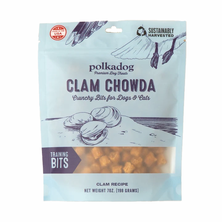 Polkadog Clam Chowda (Bits) poultry chews,horse chew toys,bird packaged treats