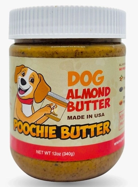 Poochie Butter Dog Almond Butter 12oz Jar stainless steel bowl,metal pet feeder,steel water dish